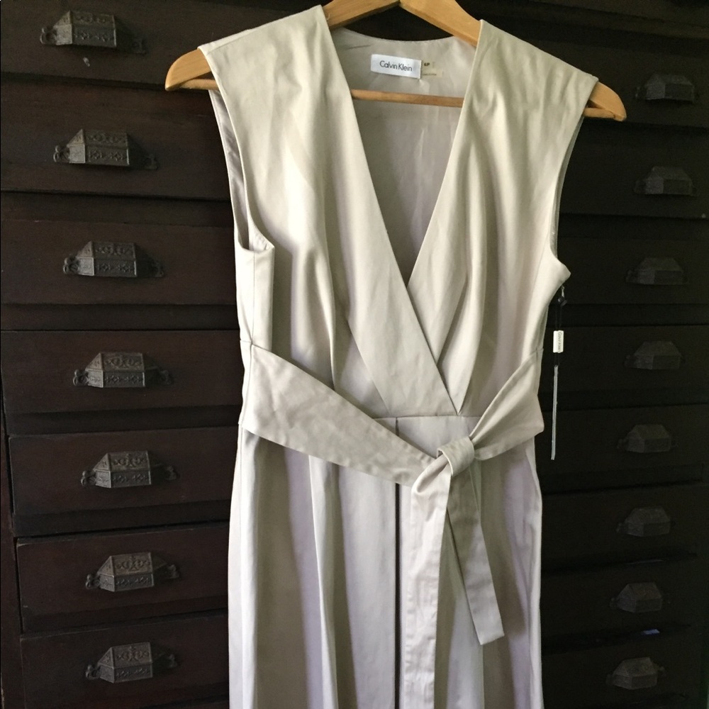 Calvin Klein Safari Khaki Dress